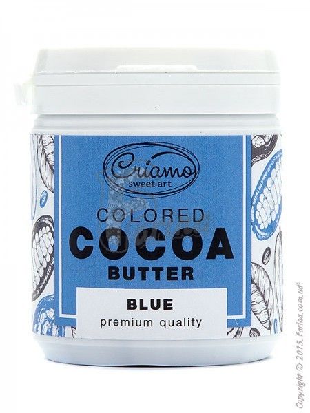 Краситель пищевой для шоколада на основе какао-масла Criamo Голубой/Blue 160g< фото цена